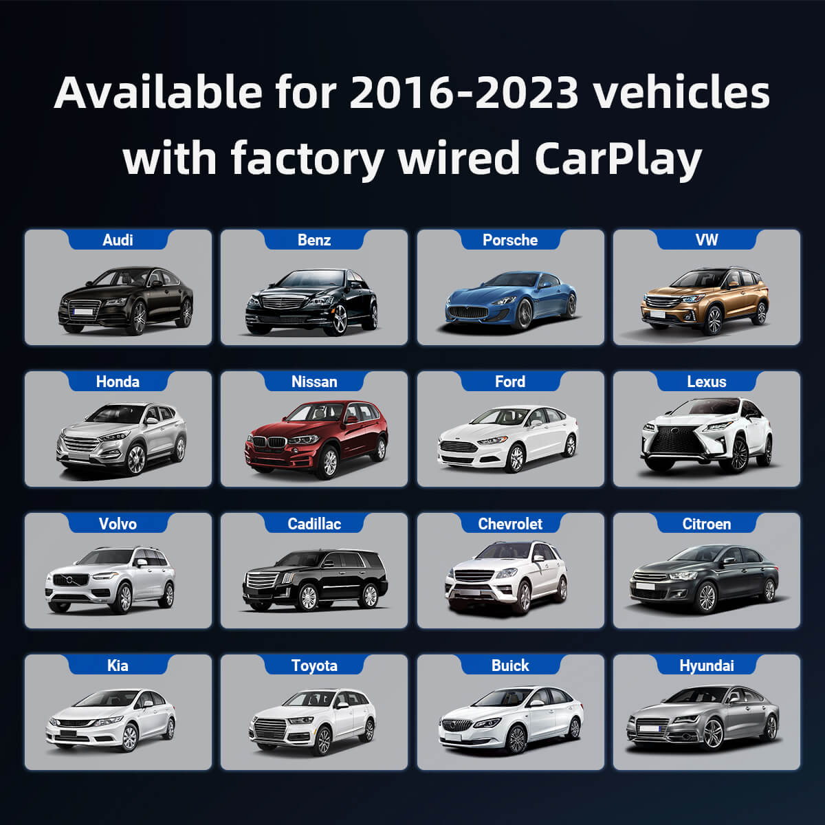 Play2Video Pro Wireless CarPlay/ Android Auto Adapter With YouTube & Netflix